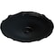 Ekena Millwork Pompeii Ceiling Medallion (Fits Canopies up to 2"), Hand-Painted Jet Black, 18 7/8"OD x 1 1/2"P CM18POBLF - alternate 3
